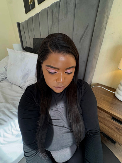 SWUUSH SILKY WIG 200% DENSITY BONE STRAIGHT GLUELESS 7X6 CLOSURE HD LACE HUMAN HAIR WIG PRE-CUT LACE