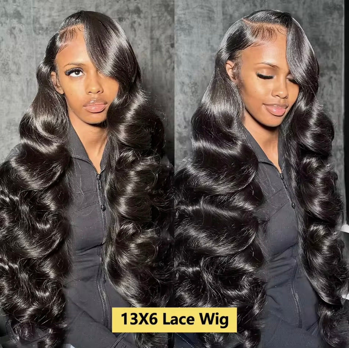 Swuush 13x6 13x4 Lace Frontal Wigs Body Wave 100% Brazilian Human Hair 5x5 Glueless wig